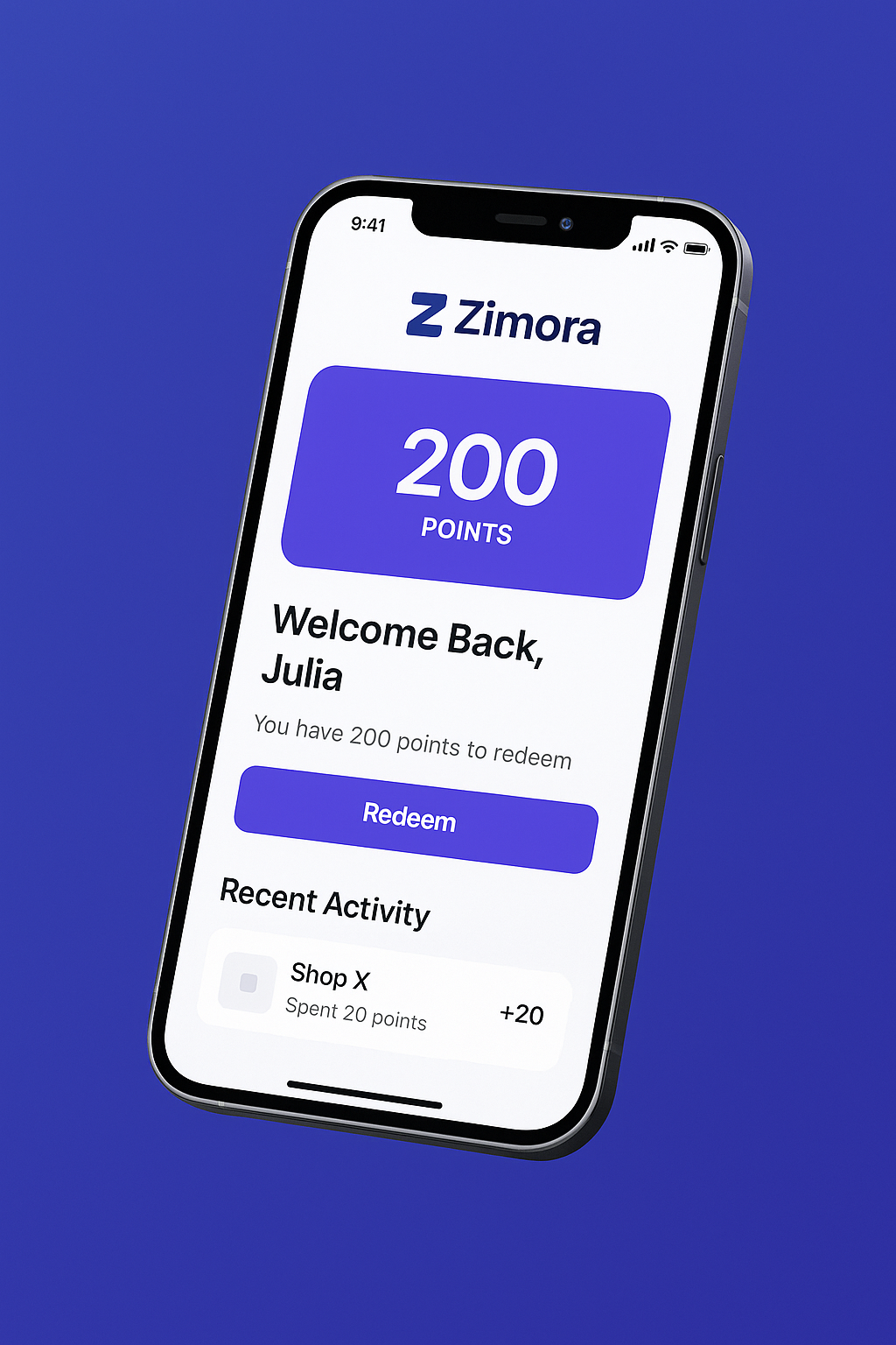Zimora app preview